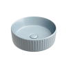 Умывальник чаша накладная круглая (цвет Серо-Голубой Матовый) Element 360*360*115мм Ника Казань