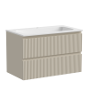 Тумба подвесная SANCOS Snob R 790х445х500, c двумя ящиками оснащенными доводчиками, Beige Soft , арт.SNR80CE Ника Казань