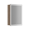 Зеркальный шкаф для ванной комнаты SANCOS Mirror 590x150х740 мм, с LED подсветкой, цвет дуб галифакс натуральный , арт. MI60EG Ника Казань