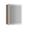 Зеркальный шкаф для ванной комнаты SANCOS Mirror 690x150х740 мм, с LED подсветкой, цвет дуб галифакс натуральный, с розеткойарт. MI70EG Ника Казань