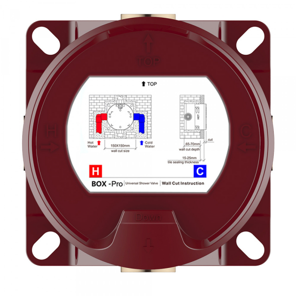 AQM8801CR Встраиваемый термостат с регулировкой напора на 2 потр., хром