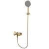 AQM6712BG Imola Смеситель для ванны, с душевым набором, Ø120 мм, 3 режима, Brushed gold Ника Казань