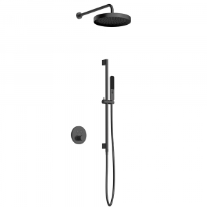 AQM 8401GM Набор для комплектации душа с термостатом, Gun metal Ника Казань