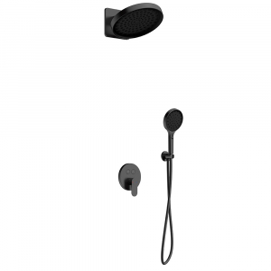 AQM 8402GM Набор для комплектации душа со смесителем, Gun metal Ника Казань