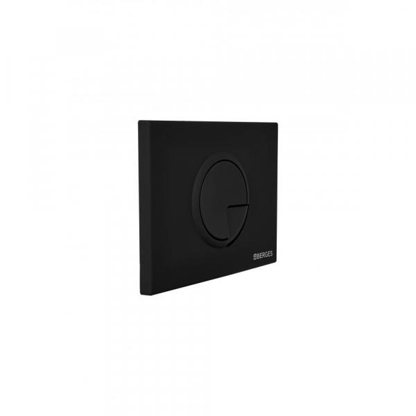 Инсталляция BERGES для скрытого монтажа унитаза NOVUM кнопка R5 Soft Touch, черная