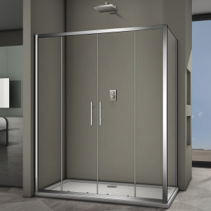 Душевой угол Veconi Rovigo RV-062, 1700x700x1900 хром, стекло прозрачное Ника Казань