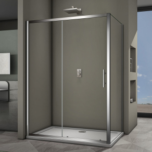 Душевой угол Veconi Rovigo RV-063, 1500x700x1900 хром, стекло прозрачное Ника Казань