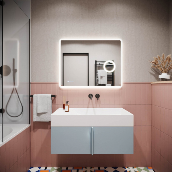 Зеркало для ванной комнаты SANCOS Arcadia 1.0 900х700 с подсветкой, арт. AR1.900