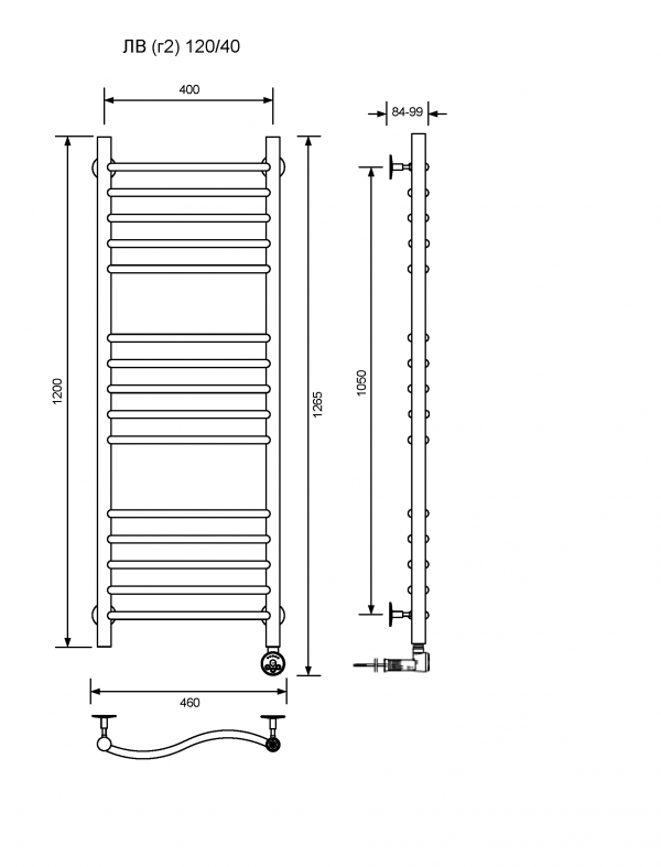 ЛВ (г2)-120/40/47 без полочки электрический