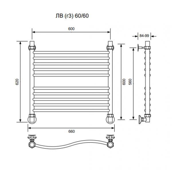ЛВ (г3)-60/60/66 без полочки водяной