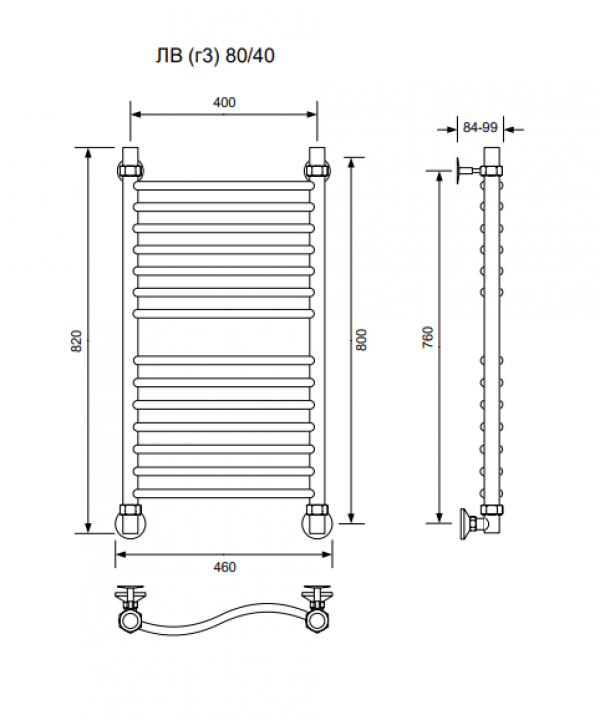ЛВ (г3)-80/40/46 без полочки водяной