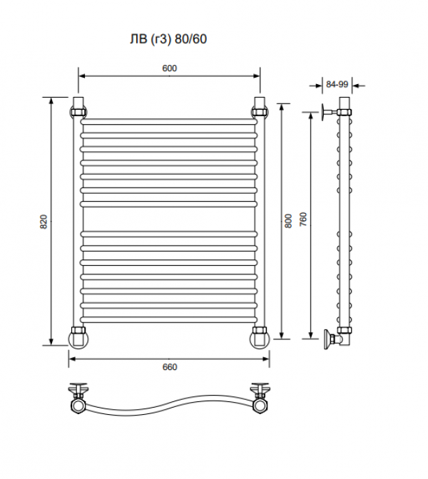 ЛВ (г3)-80/60/66 без полочки водяной
