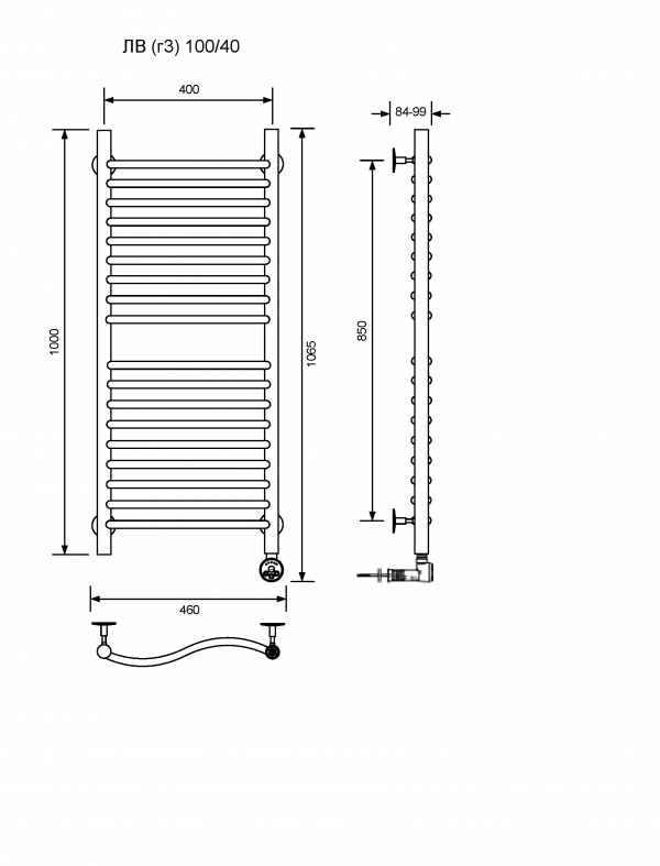 ЛВ (г3)-100/40/47 без полочки электрический