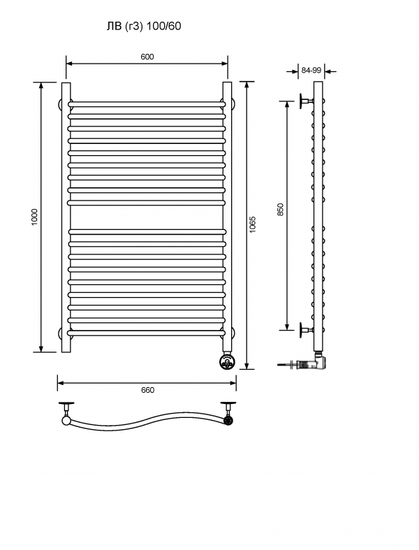 ЛВ (г3)-100/60/67 без полочки электрический