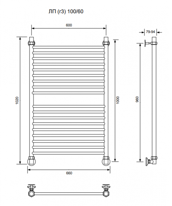 ЛП (г3)-100/60/66 без полочки водяной