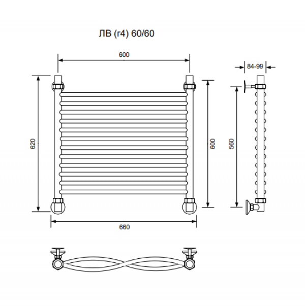 ЛВ (г4)-60/60/66 без полочки водяной