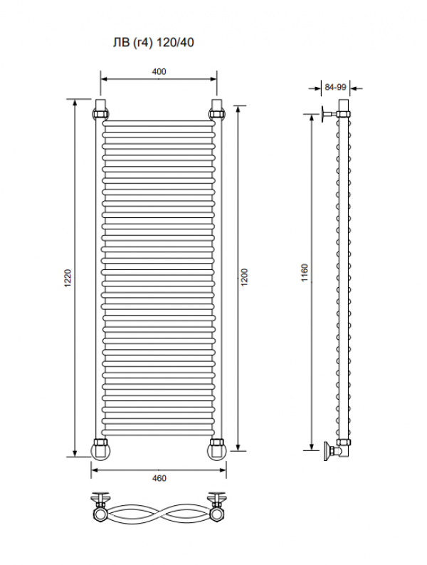 ЛВ (г4)-120/40/46 без полочки водяной