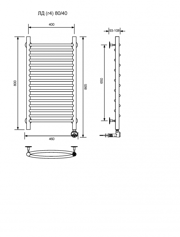 ЛД (г4)-80/40/47 без полочки электрический
