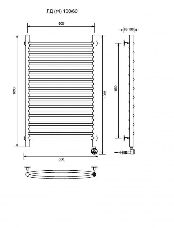 ЛД (г4)-100/60/67 без полочки электрический